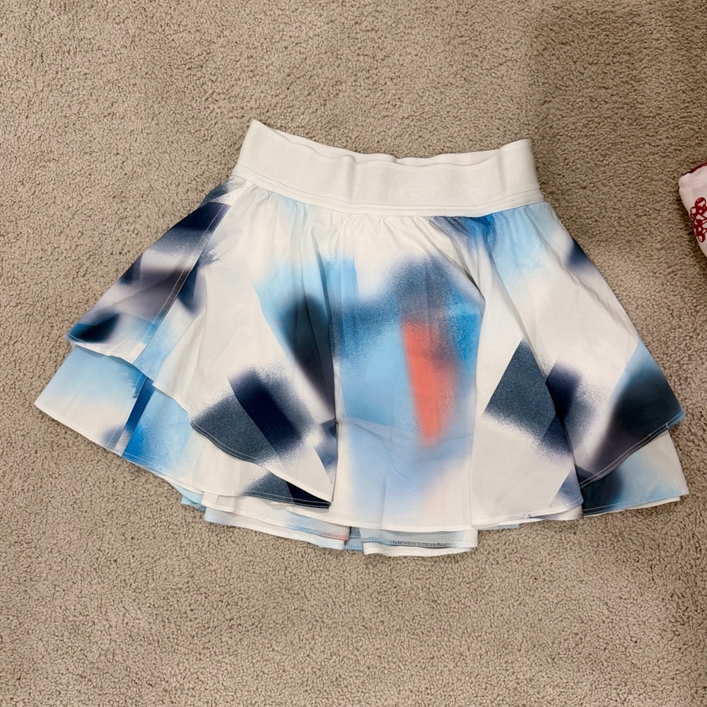 Lululemon court rival high rise skirt.